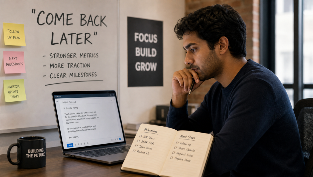 How to Respond When Investor Says Come Back Later: Follow-Up Scripts, Milestones, and Next Steps