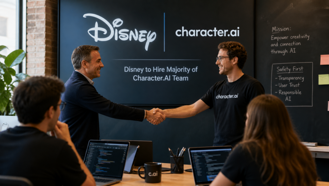 Disney Agrees to Hire the Majority of Character AI’s Workforce: What It Means for AI Characters, Safety, and the Future of Disney